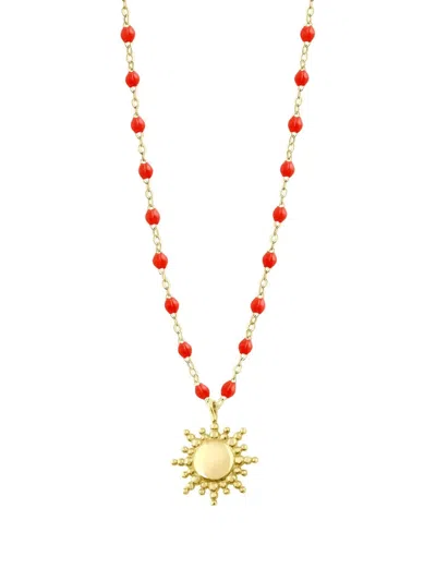 Gigi Clozeau 18k Yellow Gold Necklace In Red