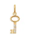 Gigi Clozeau 18k Yellow Gold Pirate Diamond Accent Key Pendant, 0.03 Tcw In Gold