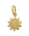Gigi Clozeau 18k Yellow Gold Pirate Diamond Accent Lucky Sun Pendant, 0.01 Tcw In Gold