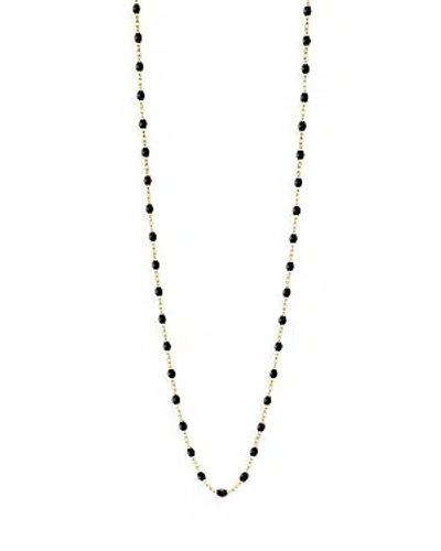 Gigi Clozeau 18k Yellow Gold Sautoir Beaded Necklace, 34 In Black/gold