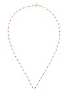 Gigi Clozeau 18kt Rose Gold Coral Necklace In Rosa