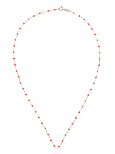 Gigi Clozeau 18kt Rose Gold Coral Necklace In Rosa