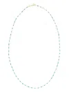 Gigi Clozeau 18kt Yellow Gold Bead Classic Gigi Sautoir Necklace In Yg/turq