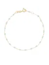 Gigi Clozeau 18kt Yellow Gold Classic Gigi Beaded Bracelet In Blue