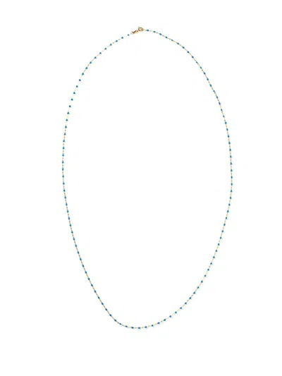 Gigi Clozeau 18kt Yellow Gold Classic Gigi Blue Beaded Necklace