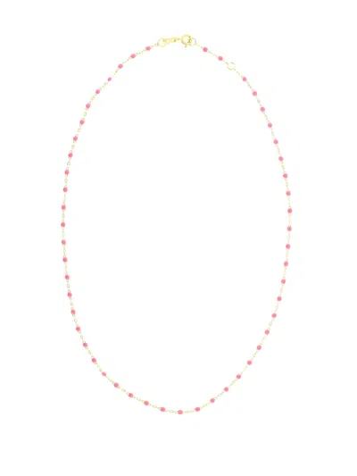 Gigi Clozeau 18kt Yellow Gold Classic Gigi Pink Beaded Necklace