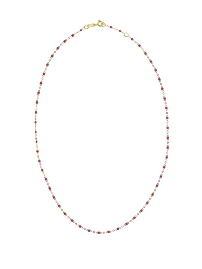 Gigi Clozeau 18kt Yellow Gold Classic Gigi Pink Beaded Necklace
