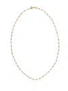 Gigi Clozeau 18kt Yellow Gold Classic Gigi Rose Beaded Necklace In Gold
