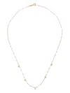 Gigi Clozeau 18kt Yellow Gold Opal And Diamond Necklace In 白色