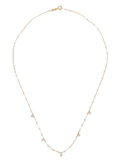Gigi Clozeau 18kt Yellow Gold Opal And Diamond Necklace In 白色