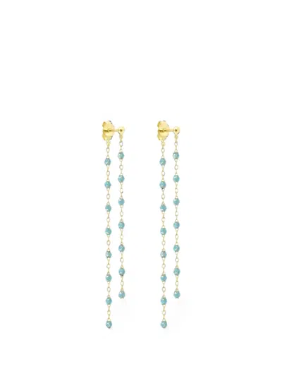 Gigi Clozeau Classic Gigi Diamond-embellished Resin-beaded Drop Earrings In Gold