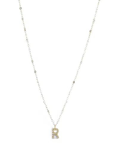 Gigi Clozeau Initial-pendant Diamond Necklace In Multi