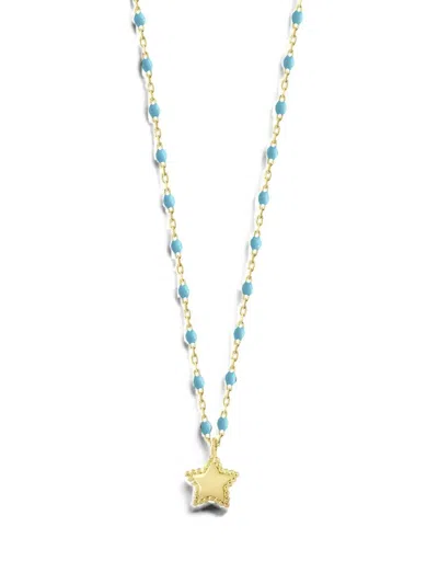 Gigi Clozeau Mini Gigi Star Necklace In Gold