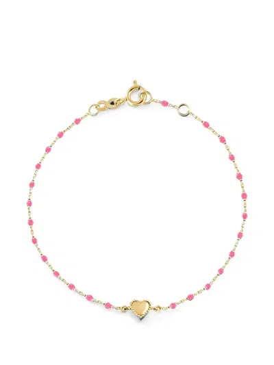 Gigi Clozeau Mini Lucky Heart Bracelet In Yellow