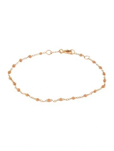 Pre-owned Gigi Clozeau Resin Classic Gigi Bracelet, 6.5" In Brown