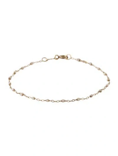 Pre-owned Gigi Clozeau Resin Classic Gigi Silver Station Bracelet, 6.5"