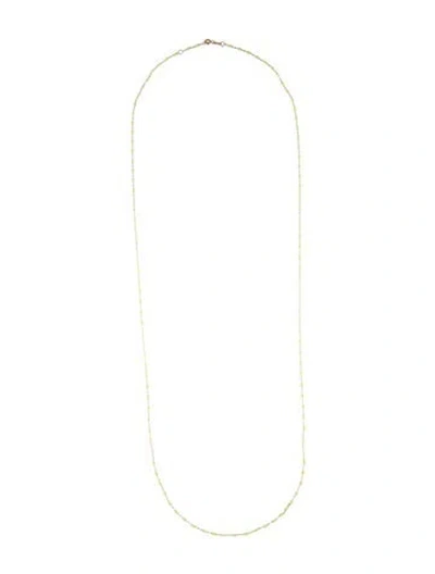 Pre-owned Gigi Clozeau Resin Classic Lime Sautoir Beaded Necklace, 34" In Multi