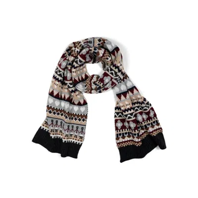 Gigi Knitwear Women's Bee Garden Scarf In Brown Multi