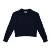Gigi Knitwear Women's Blue Bubble Sweater In Navy In Blue