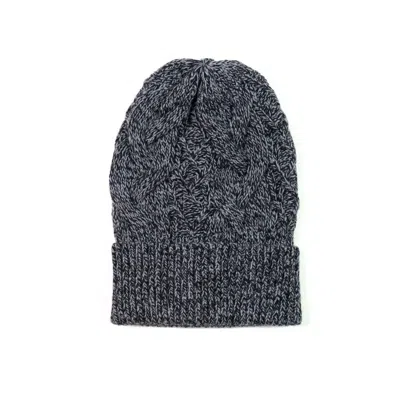 Gigi Knitwear Women's Cable Hat In Black Marl
