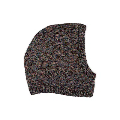 Gigi Knitwear Women's Eero Balaclava Hat In Black Lurex