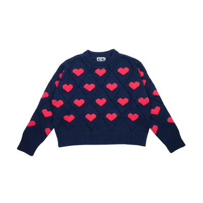 Gigi Knitwear Women's Love Sweater In Navy / Blue