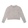 Gigi Knitwear Women's Neutrals Bubble Sweater In Natural Speckle