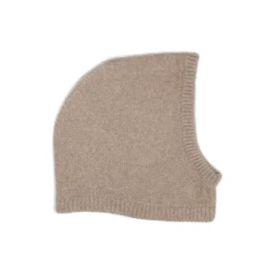 Gigi Knitwear Women's Neutrals Eero Balaclava Hat In Beige