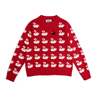 Gigi Knitwear Women's Ugly Duckling Sweater In Red