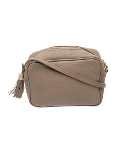 Pre-owned Gigi Leather Crossbody Bag In Neutral
