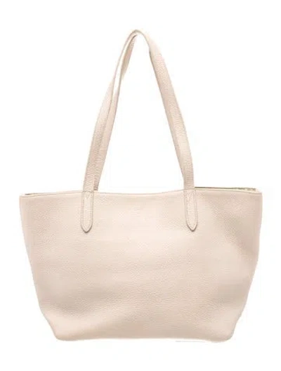 Pre-owned Gigi Leather Tote In Neutral