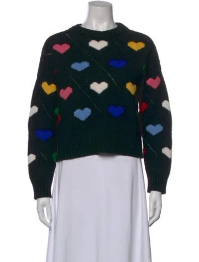 Pre-owned Gigi Merino Wool Printed Sweater In Multi