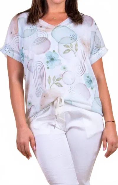 Gigi Moda Abstract Gina Top In White