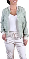 Gigi Moda Accona Bomber Jacket In Olive In Green
