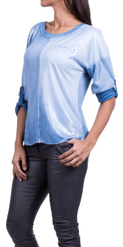 Gigi Moda Alicia Blouse Sweater In Blue