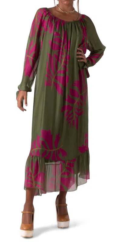 Gigi Moda Aloha Maxi Dress In Olive In Green