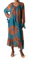 Gigi Moda Aloha Maxi Dress In Teal In Blue