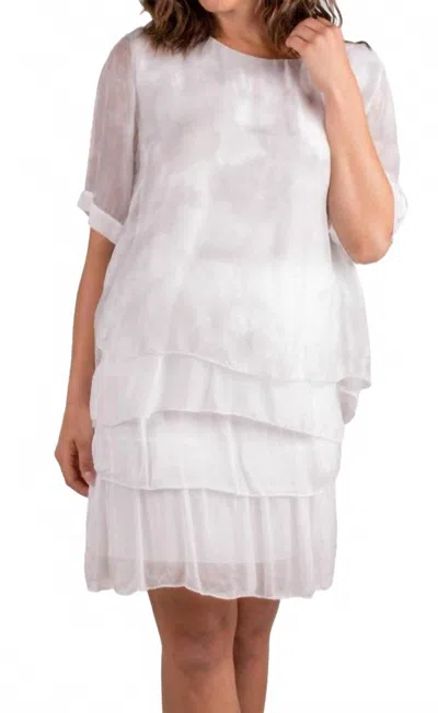 Gigi Moda Angel Watercolor Blouse In White