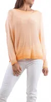 Gigi Moda Argento Long Sleeve Sweater In Orange In Orange