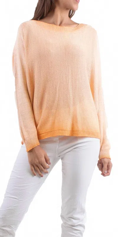 Gigi Moda Argento Long Sleeve Sweater In Orange