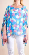 Gigi Moda Aria Pittore Kaftan Top In Baby Blue In Blue