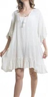 Gigi Moda Atalia Scoop Neck Tunic In White In White
