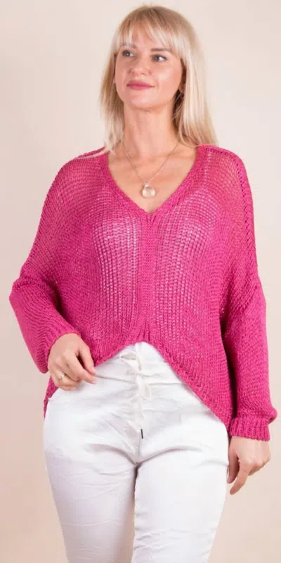 Gigi Moda Avola Sweater In Hot Pink