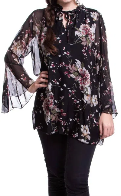 Gigi Moda Bailey Silk Blouse In Black