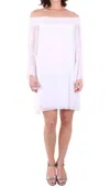 Gigi Moda Benedetta Long Sleeve Dress In White In White