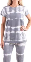 Gigi Moda Breanna Short Sleeve T-shirt In Gray In Gray