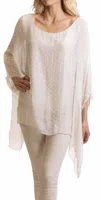 Gigi Moda Camila Kaftan Scoop Neck Top In Cream In White
