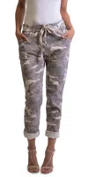 Gigi Moda Caterina Camo Pants In Sand In Multi