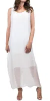 Gigi Moda Celia Solid Maxi Dress In White In White
