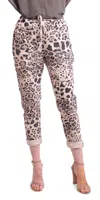 Gigi Moda Cornelia Leopard Pants In Pink In Multi